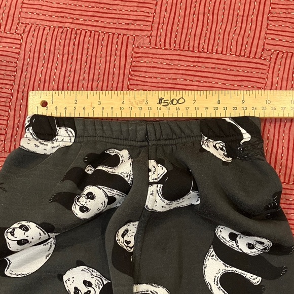 Women’s XS / S cozy Panda print thick fleece Leggings - Picture 4 of 16